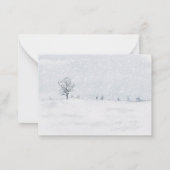 Deer Family en Baby het is koud buiten de baby sho Notitiekaartje (Achterkant)