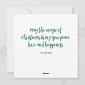 Deer Family Flat Holiday Kaart (Achterkant)