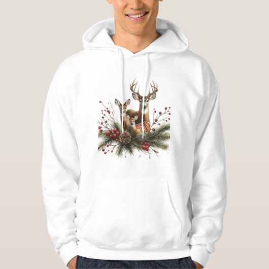 Deer Family  Hoodie (Voorkant)