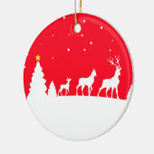 deer family keramisch ornament (Links)