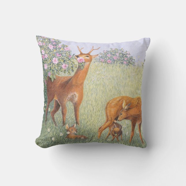 Deer Family Kussen (Voorkant)