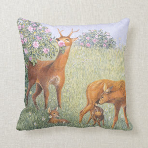 Deer Family Kussen