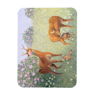 Deer Family Magneet