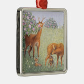 Deer Family Metalen Ornament (Rechts)