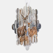 Deer Family Ornament Kaart (Rechts)
