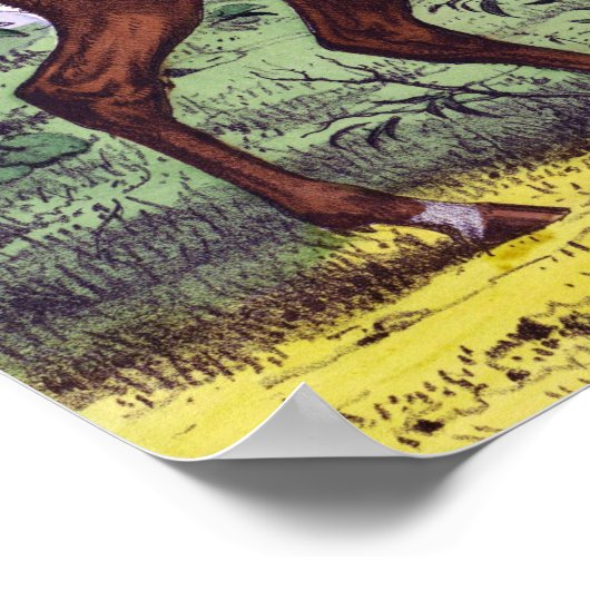 Deer Family  Poster (Hoek)