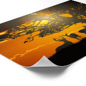 Deer Family Poster (Hoek)