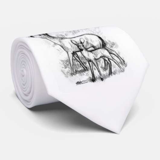 Deer Family Stropdas (Opgerold)