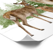 Deer Family Watercolor Decoupage Print (Hoek)