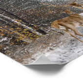 Deer Family Watercolor Decoupage Print (Hoek)