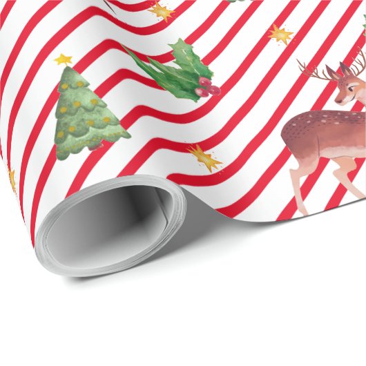 Deer Fantabulous Kerstmis Cadeaupapier (Rol Hoek)