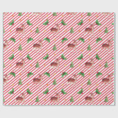 Deer Fantabulous Kerstmis Cadeaupapier (Vlak)