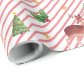 Deer Fantabulous Kerstmis Cadeaupapier (Rol Hoek)
