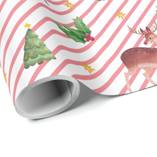 Deer Fantabulous Kerstmis Cadeaupapier (Rol Hoek)