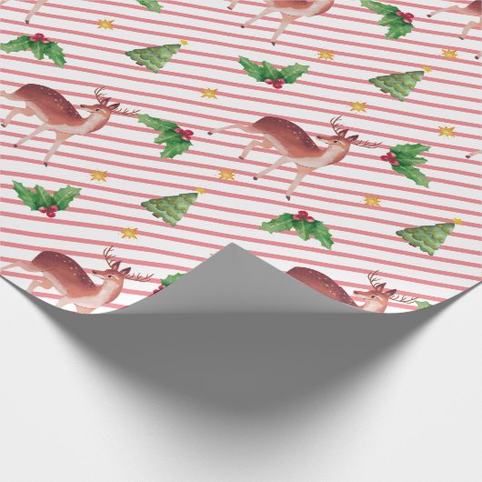 Deer Fantabulous Kerstmis Cadeaupapier (Hoek)