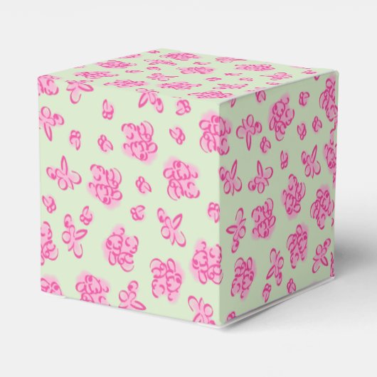 Deer Fawn Baby shower Bedankdoosjes (Achterkant)