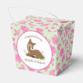 Deer Fawn Baby shower Bedankdoosjes (Achterkant)