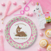 Deer Fawn Baby shower Papieren Bordje (Feest)