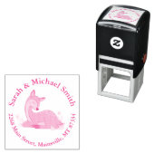 Deer Fawn Baby shower Zelfinktende Stempel (In situ)