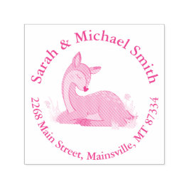 Deer Fawn Baby shower Zelfinktende Stempel