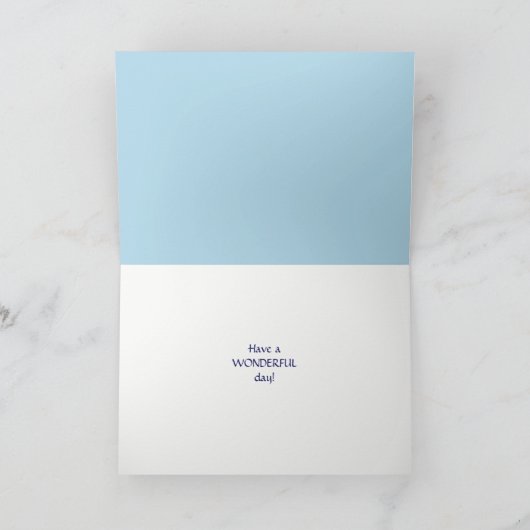 Deer Fawn en Daisies Birthday Kaart (Binnen)