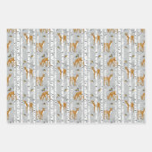Deer Fawns White Birch Forest Gift Inpakpapier Vel (Voorkant 3)