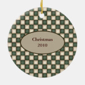 Deer Fear me Funny Hunter Custom Date Keramisch Ornament (Achterkant)