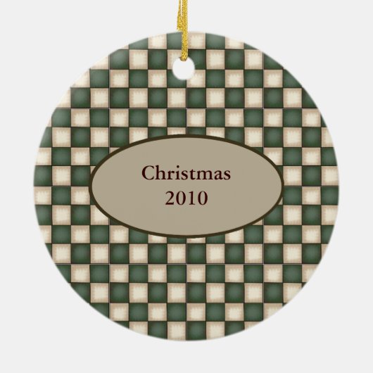 Deer Fear me Funny Hunter Custom Date Keramisch Ornament (Achterkant)