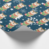 Deer Feestdagen aanpassen Cadeaupapier (Hoek)