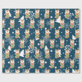 Deer Feestdagen aanpassen Cadeaupapier (Vlak)