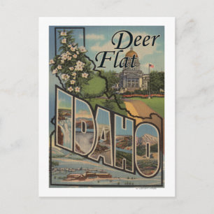 Deer Flat, Idaho - Grote Letter-scènes Briefkaart
