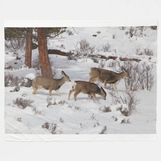 Deer Fleece Blanket (Voorkant (Horizontaal))