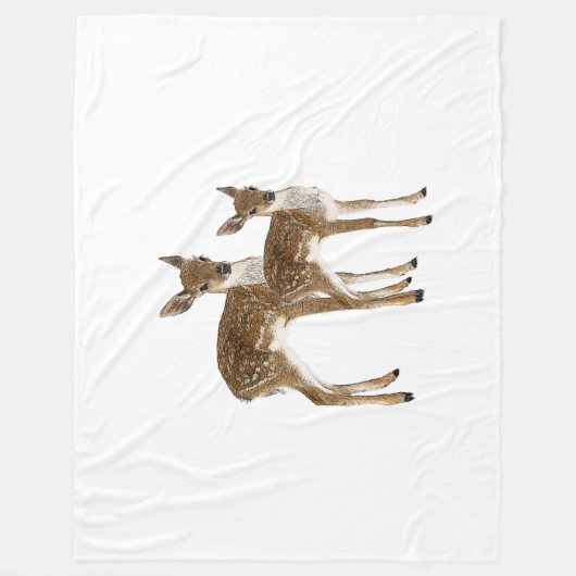 Deer Fleece Deken (Voorkant)