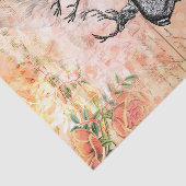  deer Floral Collage Tissuepapier (Detail)
