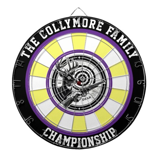 Deer Forest Target Bullseye Art Dartbord (Voorkant)