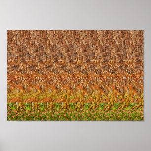 Deer Forest - Verborgen 3D-afdrukken Poster