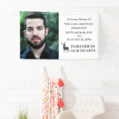 Deer Forever in ons hart Aangepast Foto Memorial Spandoek (Insitu)