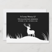 Deer Funeral Memorial in Loving Memory Herembryo Kaart (Voorkant)