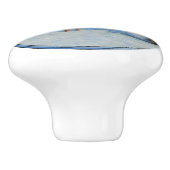 Deer & Funny Snowman Kerstmis Keramische Knop (Zijkant)