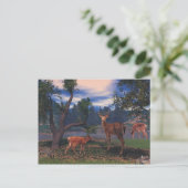 Deer Gathering Briefkaart (Staand voorkant)