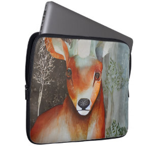 Deer Gemengde Media Laptop Sleeve