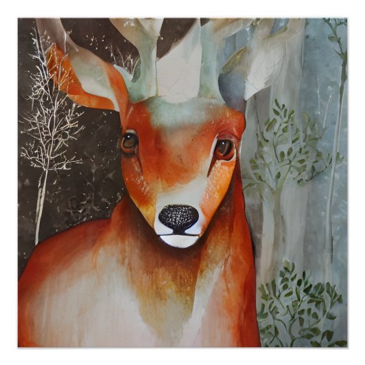 Deer Gemengde Media Perfect Poster (Voorkant)