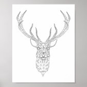Deer Geometric Poster (Voorkant)