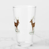 Deer - Gepersonaliseerd Glas (Links)