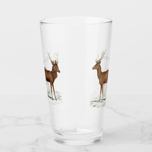 Deer - Gepersonaliseerd Glas (Links)