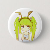 Deer Girl Button Badge (Voorkant)