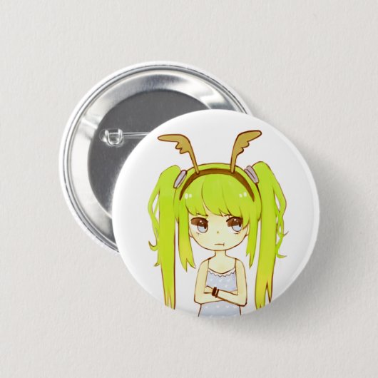 Deer Girl Button Badge (Voorkant /achterkant)