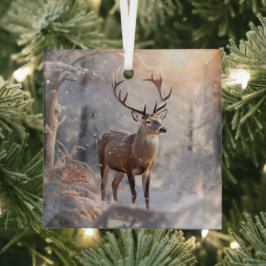 Deer Glas Ornament