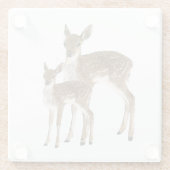 Deer Glazen Onderzetter (Achterkant)
