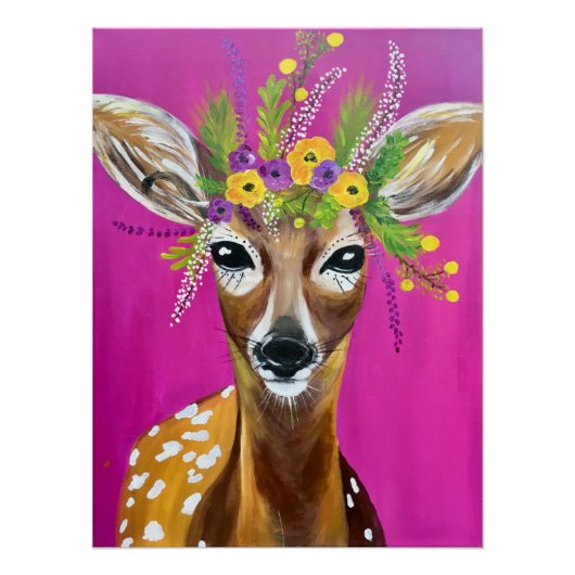 Deer Glossy Poster (Voorkant)